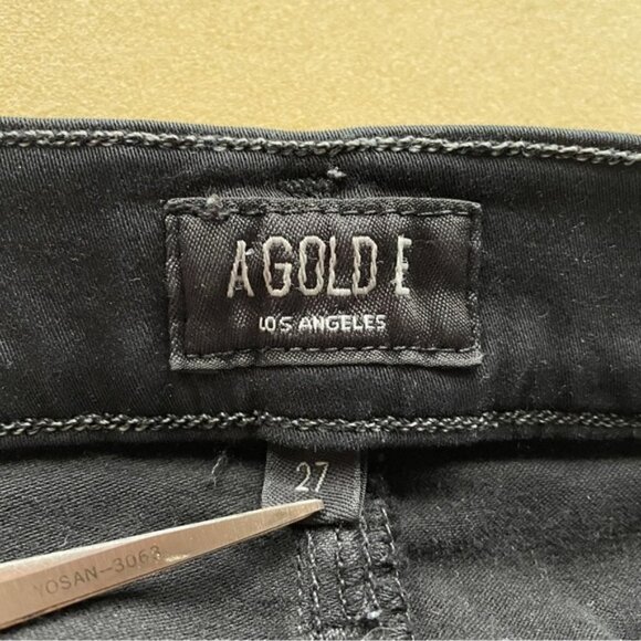 Agolde Black Mid-rise Cropped Sophie Skinny Jeans - 27" - Picture 5 of 11